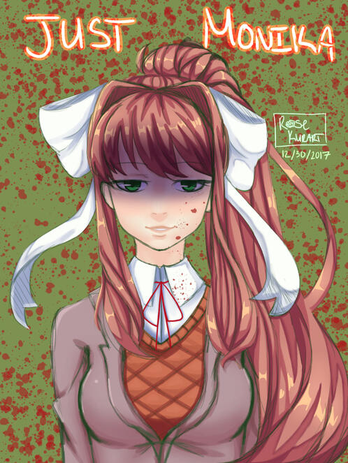 Monika DDLC fanart 2017